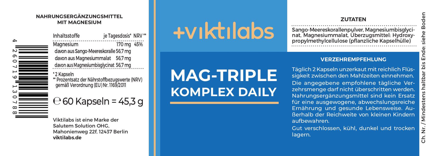 Produkt Label Viktilabs Mag-Triple