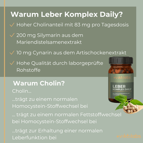 Leber Komplex Daily: Mit Cholin und Alpha-Liponsäure