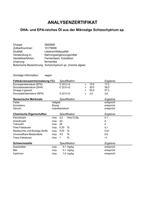 Aktionsangebot für Omega-3 Vegan mit Algenöl - 100 ml - bis zu 25 % sparen