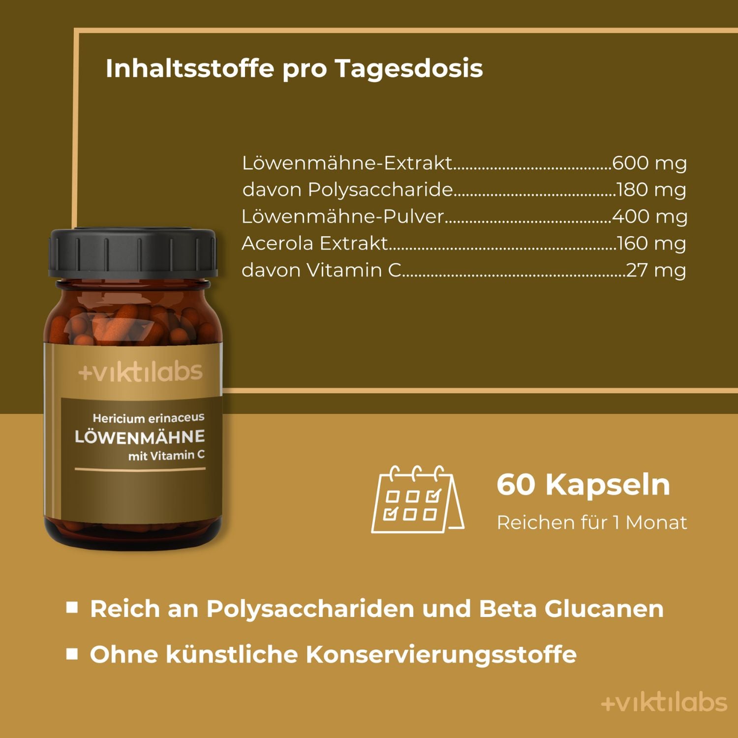 Premium Löwenmähne (Hericium erinaceus): Vitalpilz mit Vitamin C